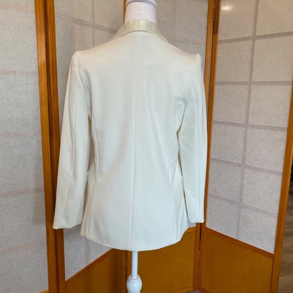 Bar III White/Cream Tuxedo Jacket - Excellent Condition - Size Small - Picture 3 of 12